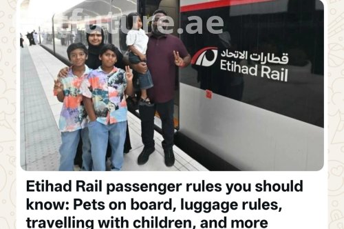 Etihad Rail Passenger Rules Revealed: Everything to Know Before You Travel
