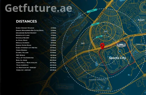 Aspirz by Danube at Dubai Sports City – Premium Convertible Dairies & Offices 4
